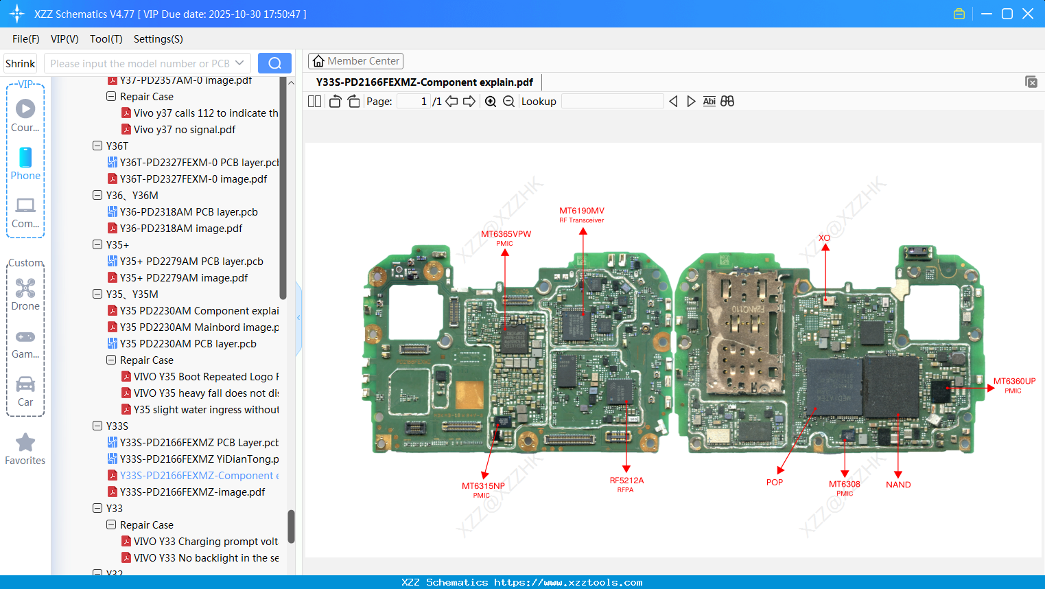 VIVO Y33S-PD2166FEXMZ-Component Explain